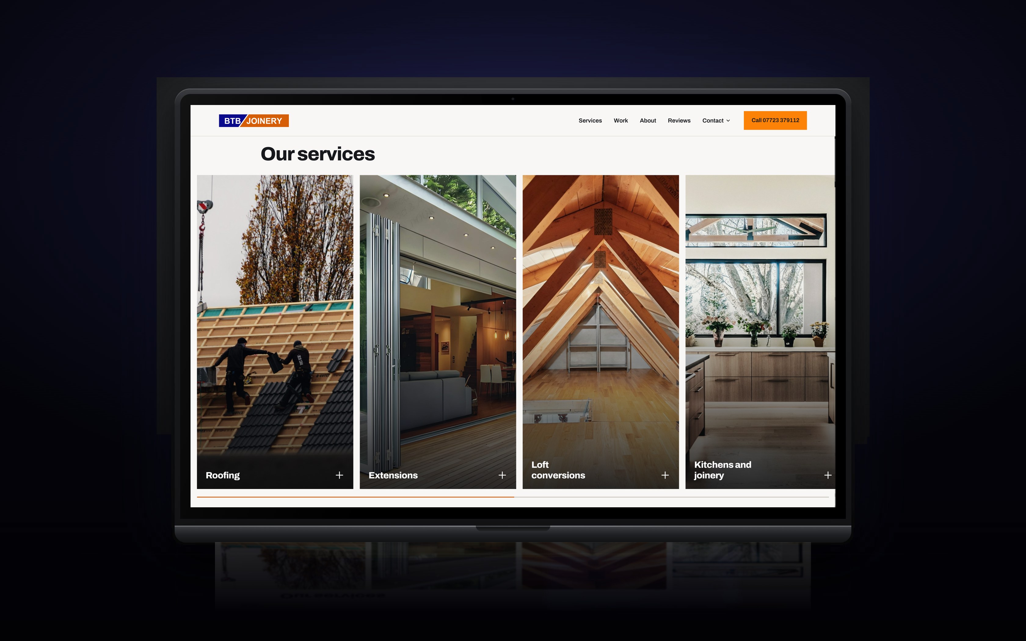 The services grid: roofing, extensions, loft conversions, kitchens and joinery