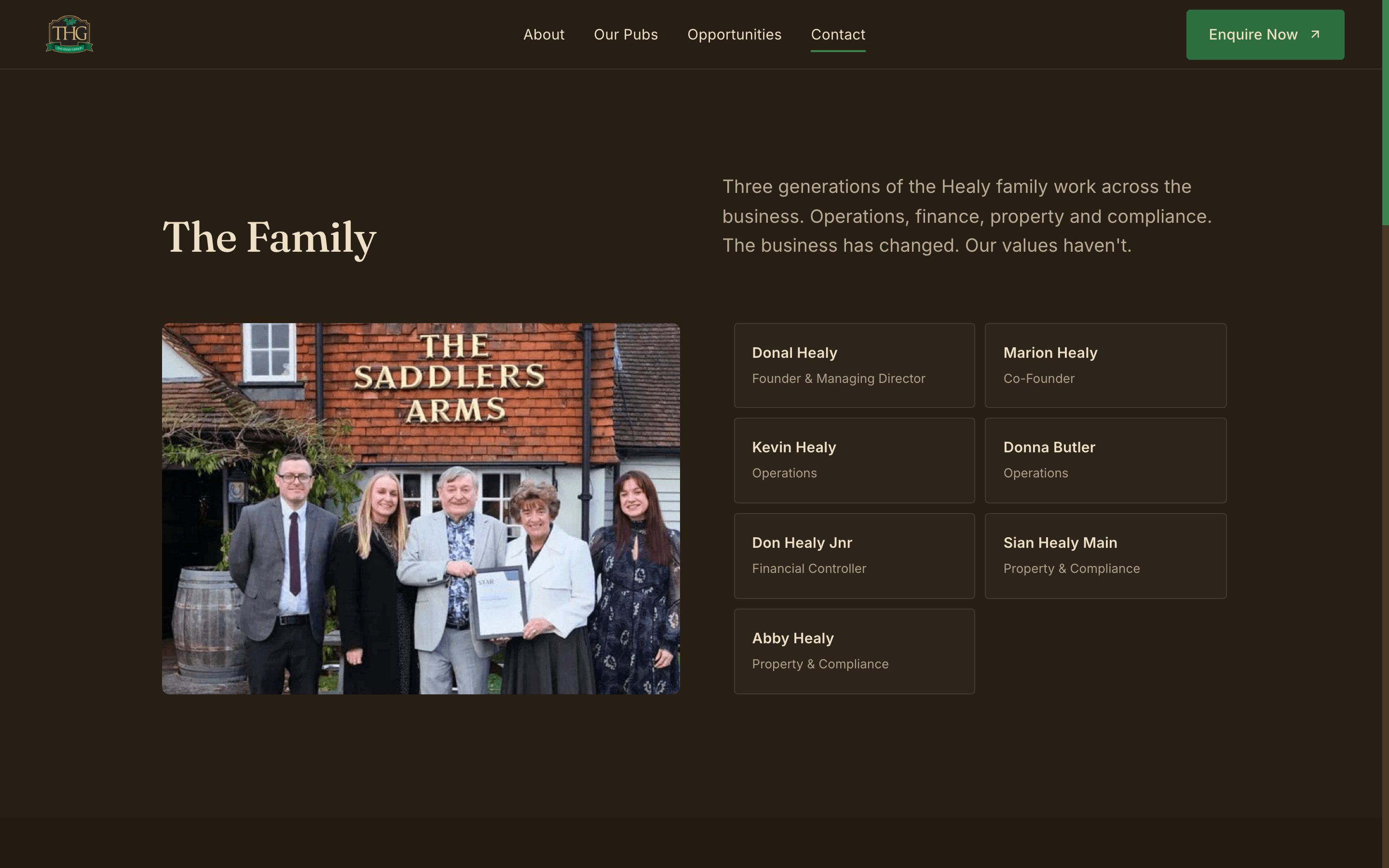 The family section